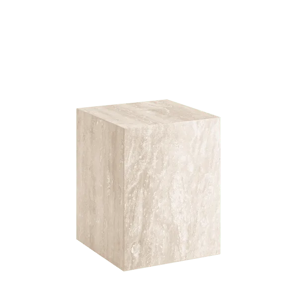 Travertine Stone Side Table Small