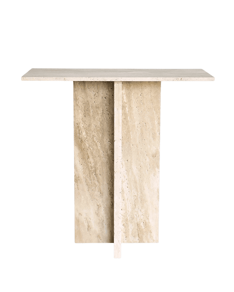 Dome - Traverine Tall Side Table - Image 2
