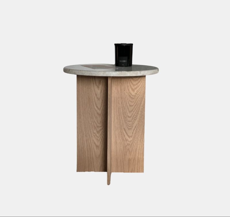 Treasure - Natural Oak Side Table - Tall