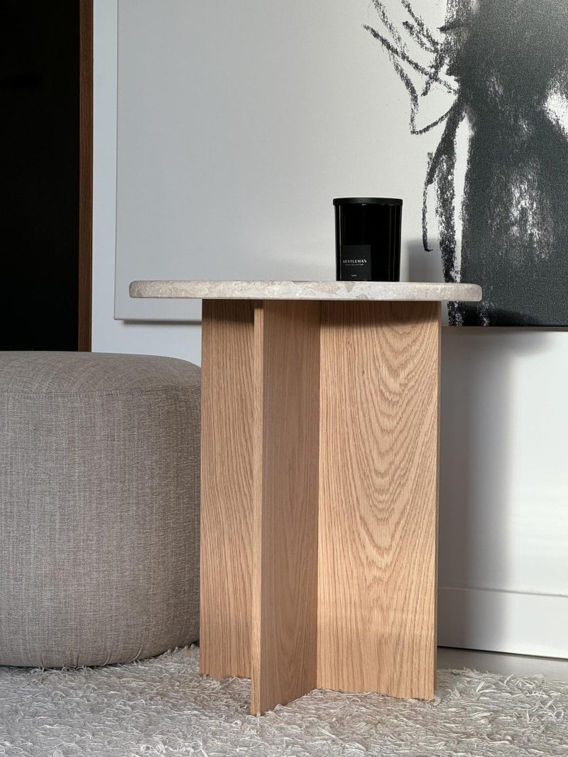 Treasure - Natural Oak Side Table - Tall - Image 6