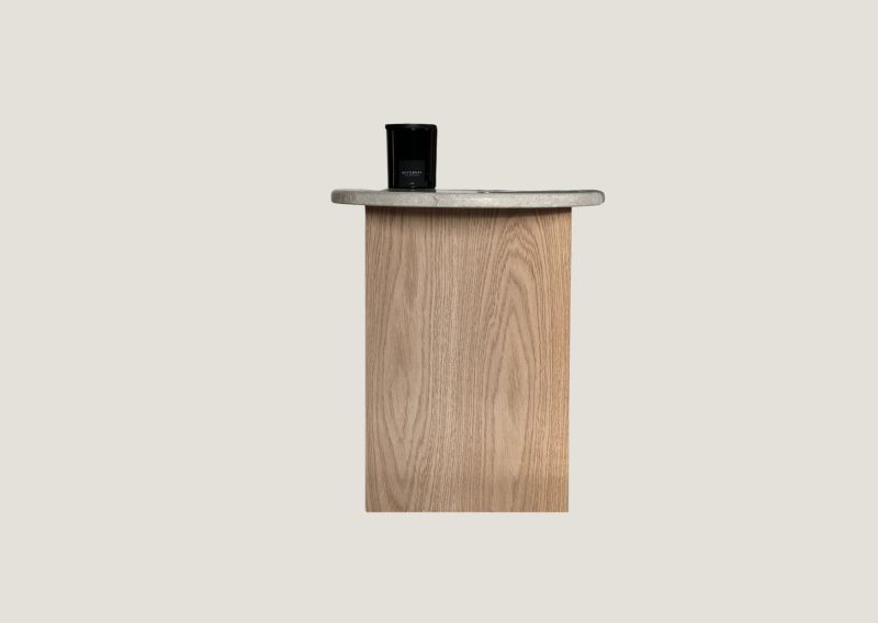 Treasure - Natural Oak Side Table - Tall - Image 2