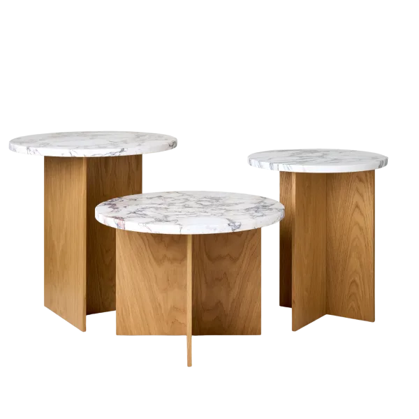 Treasure Natural Oak Side Table - Set of 3