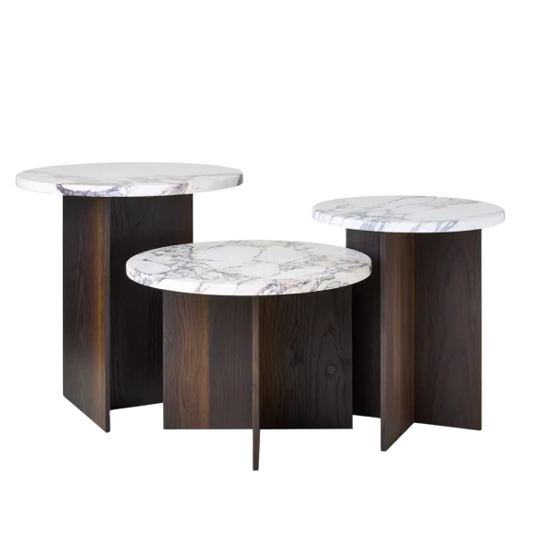 Treasure Smoked Oak Side Table Set